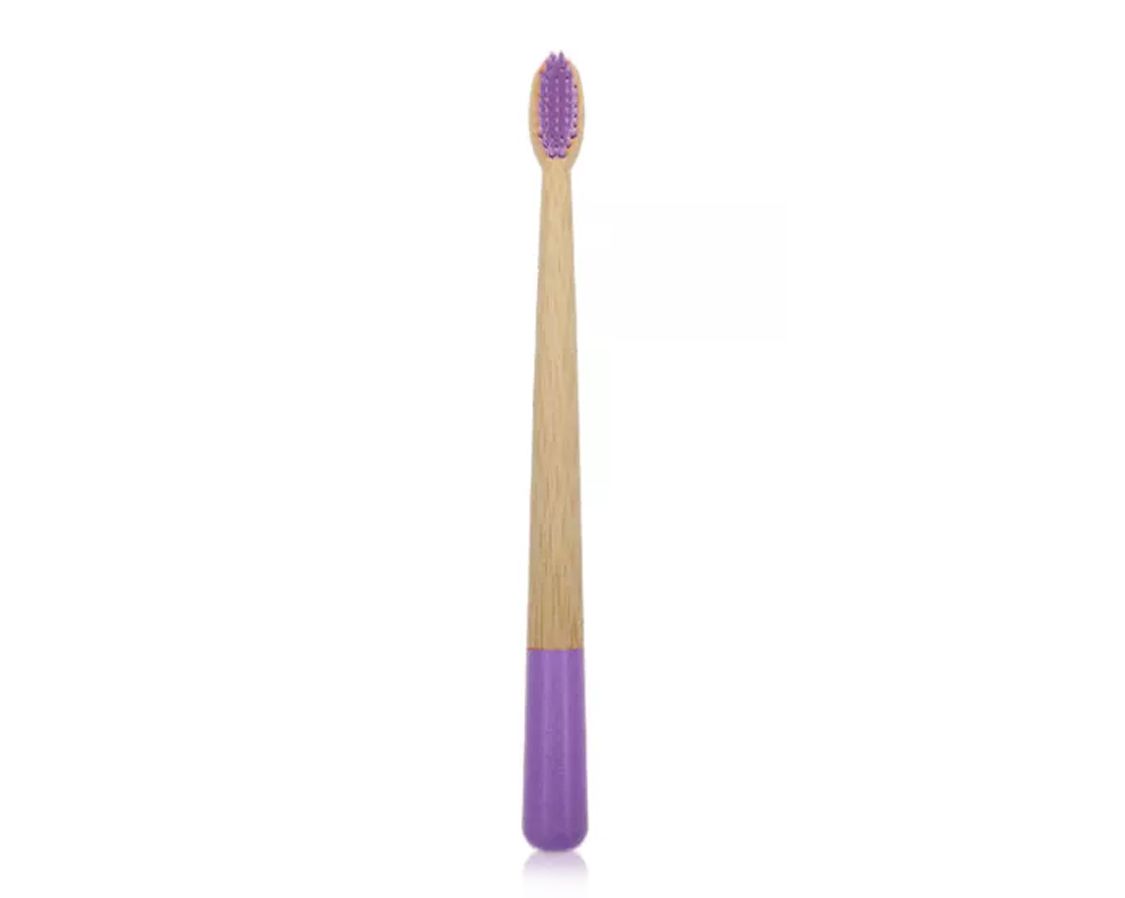 Natural Bamboo Toothbrush Purple