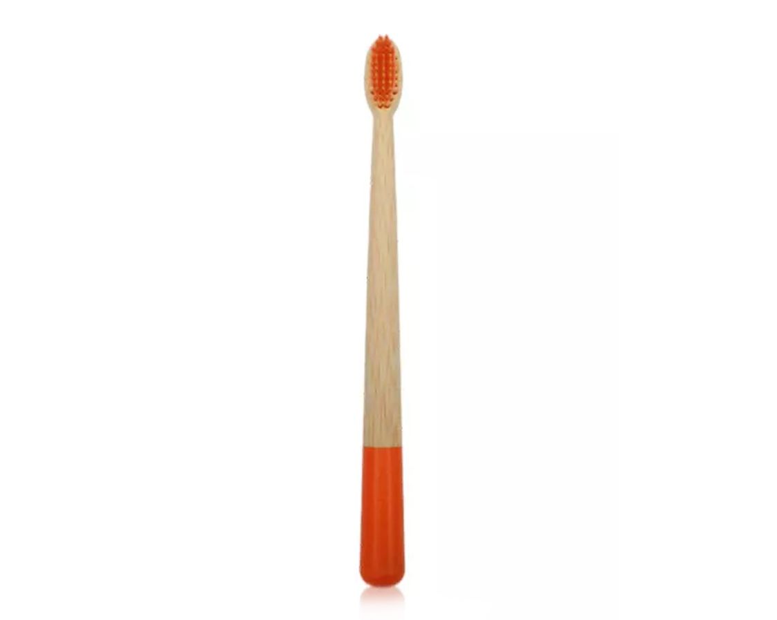 Natural Bamboo Toothbrush Red