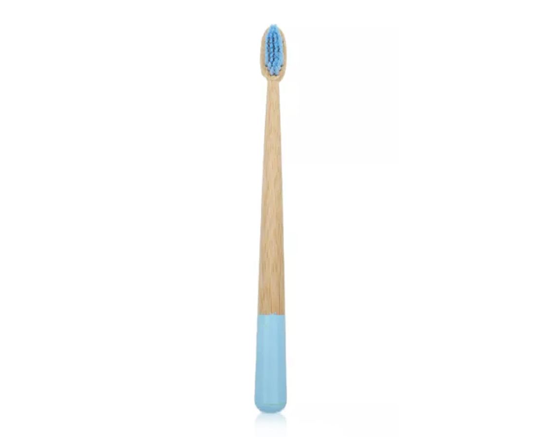 Natural Bamboo Toothbrush Blue