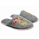 Aroma Felt Slippers Size 10-12 Grey