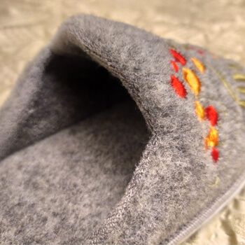 Felt Slippers Grey