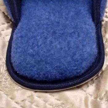 Felt Slippers Blue