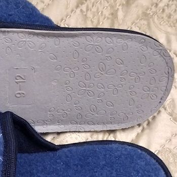 Felt Slippers Blue