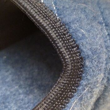 Felt Slippers Blue